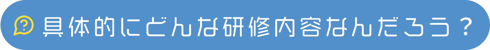 具体的にどんな研修内容なんだろう？